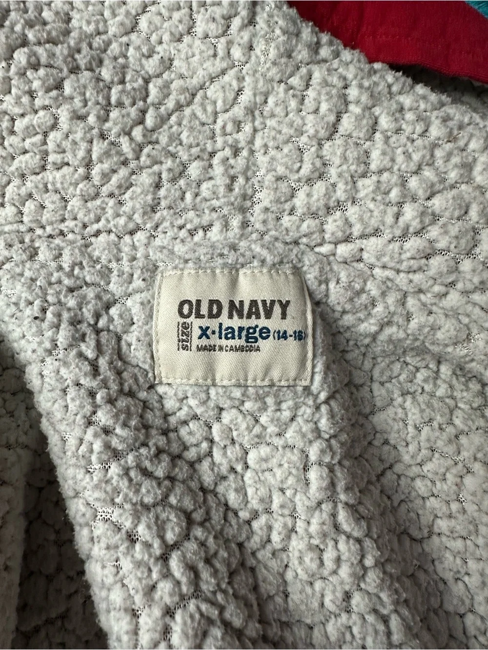 Old Navy Red Sherpa-Lined Zip Hoodie for Kids